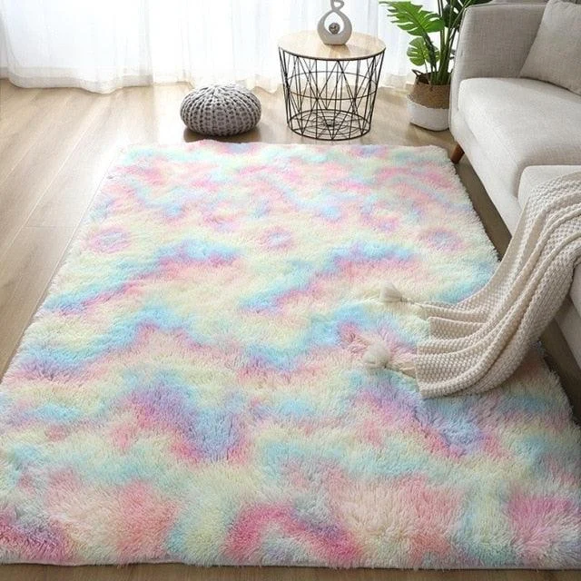 v-1656737386__7312862 Pink Grey Classic Carpet Shaggy Rugs for Children Soft Mat Living Room - ISTANBULLU LTD