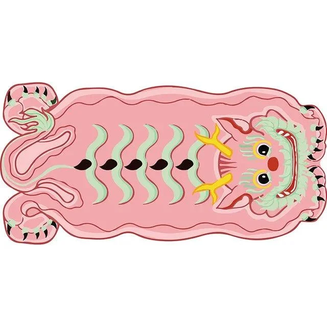 v-2487702__-1946650121 Premium Pink Cute Cartoon Soft Rug Carpet Bedroom Children's Room - ISTANBULLU LTD