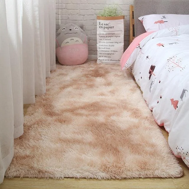 v-2539447__1450228636 Pink Grey Classic Carpet Shaggy Rugs for Children Soft Mat Living Room - ISTANBULLU LTD