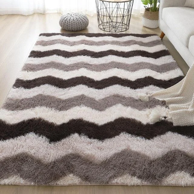 v-2539449__2037200054 Pink Grey Classic Carpet Shaggy Rugs for Children Soft Mat Living Room - ISTANBULLU LTD