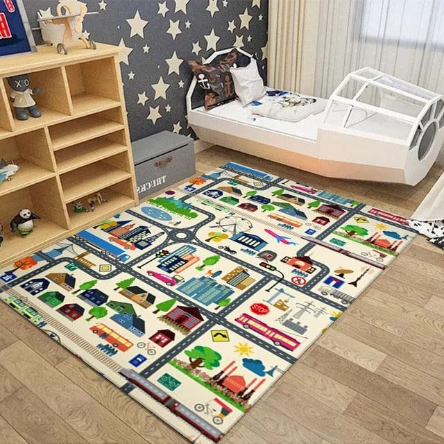 v-49__1972520676 Road Traffic Route Map Carpet for Children Rugs Boys Girls - ISTANBULLU LTD