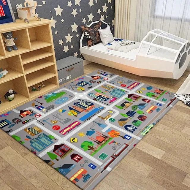 v-50__1866788849 Road Traffic Route Map Carpet for Children Rugs Boys Girls - ISTANBULLU LTD