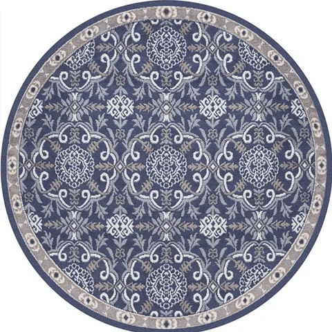 v-71__1605664587 Round Vintage Premium Rug Carpet Living Room Decoration Washable for Lounge Non-slip - ISTANBULLU LTD