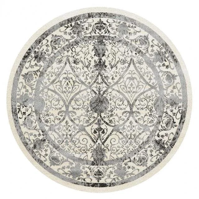v-89__1792125033 Round Vintage Premium Rug Carpet Living Room Decoration Washable for Lounge Non-slip - ISTANBULLU LTD