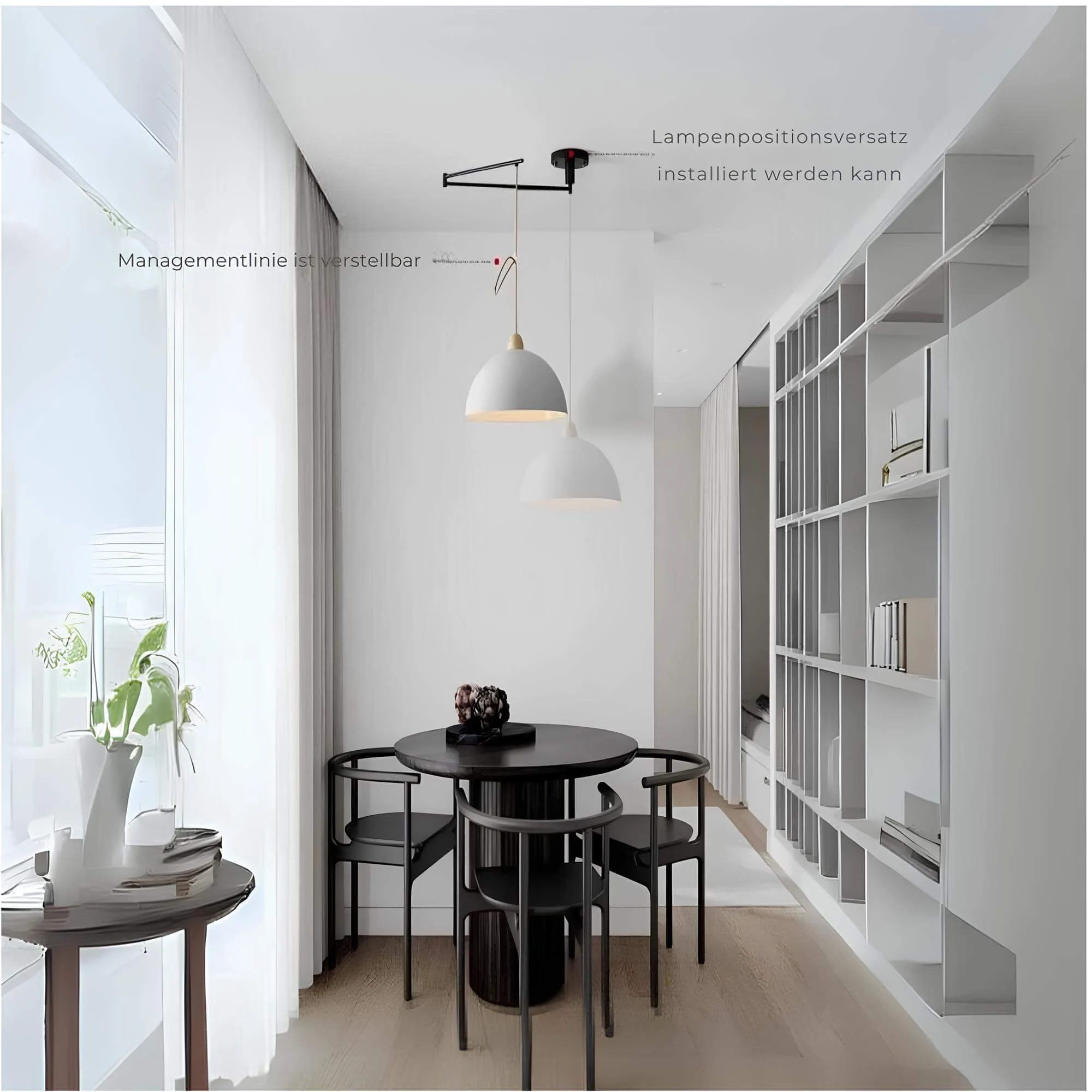 Verstellbare Led Leuchte Modernes Design 15w Neutralweiss Schwarz Weiss Xlumina 6