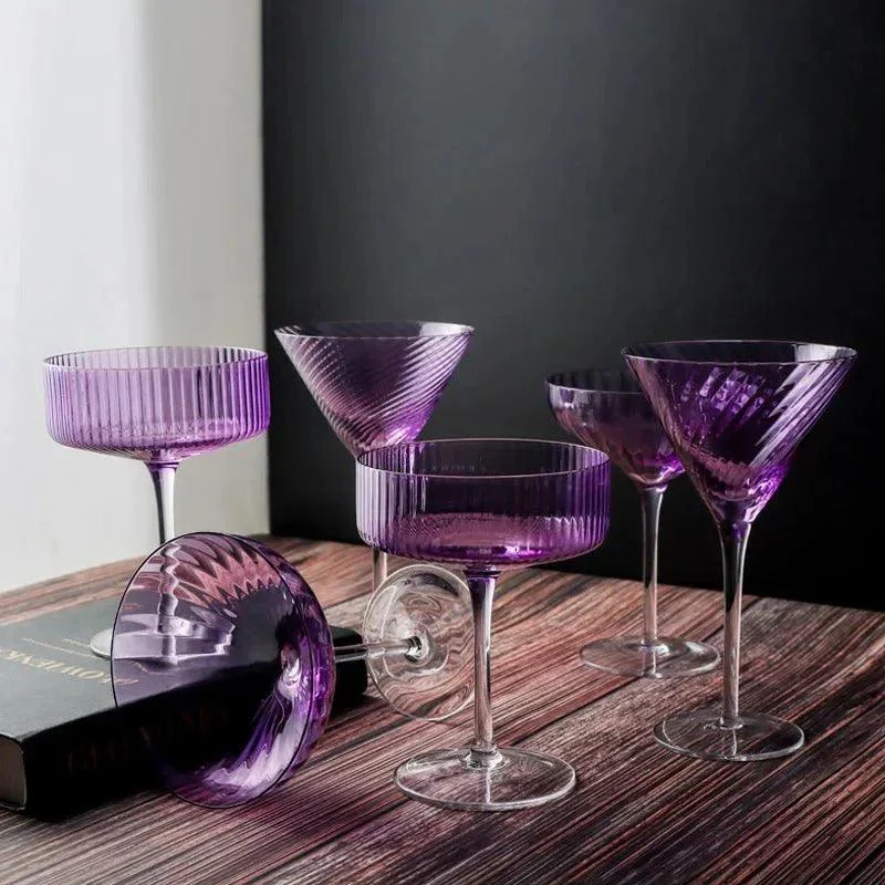 vertical-ribbed-pattern-purple-glass-440293 Vertical Ribbed Pattern Purple Glass 440293