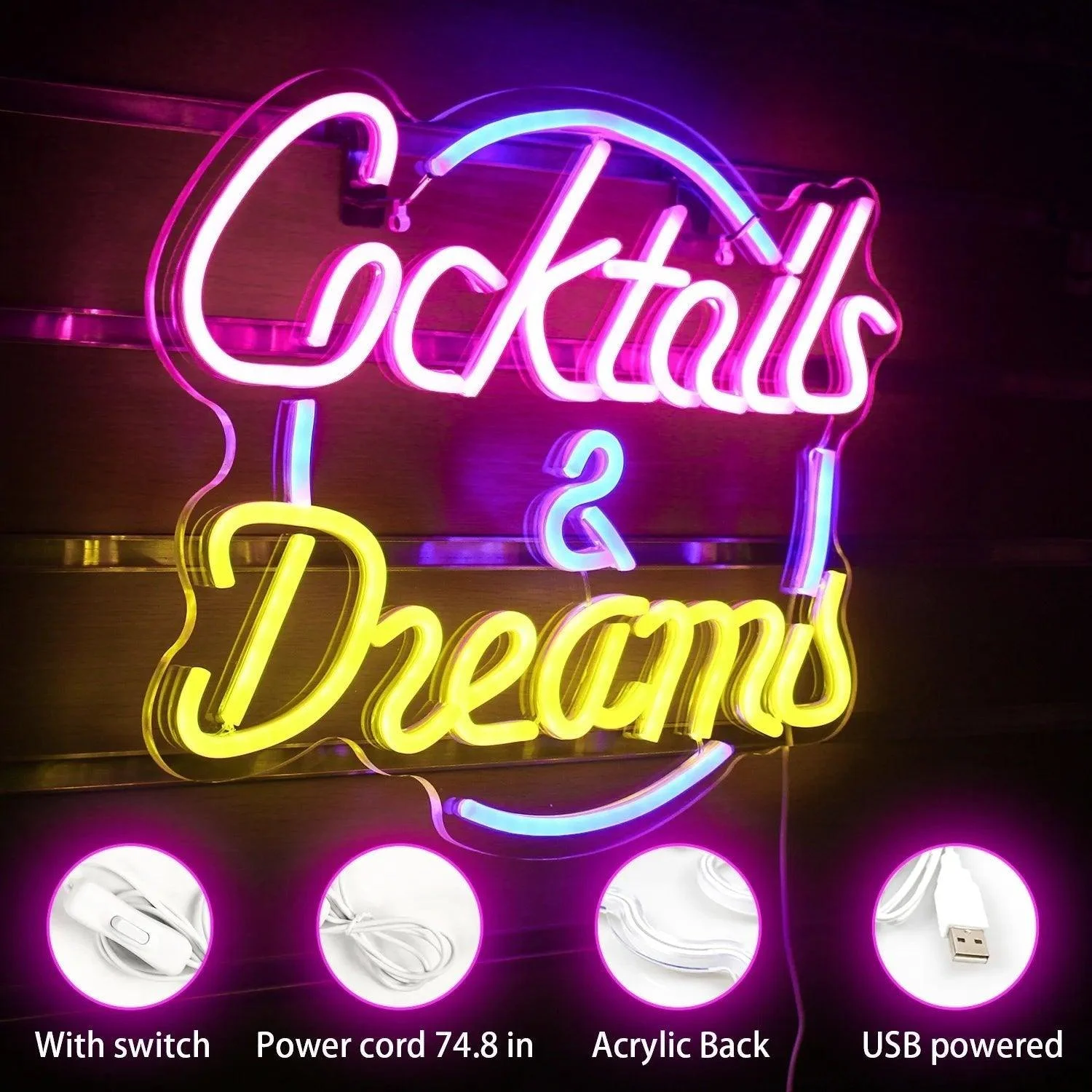 vibrant-cocktails-beer-led-neon-wall-sign-493270 Vibrant Cocktails Beer Led Neon Wall Sign 493270