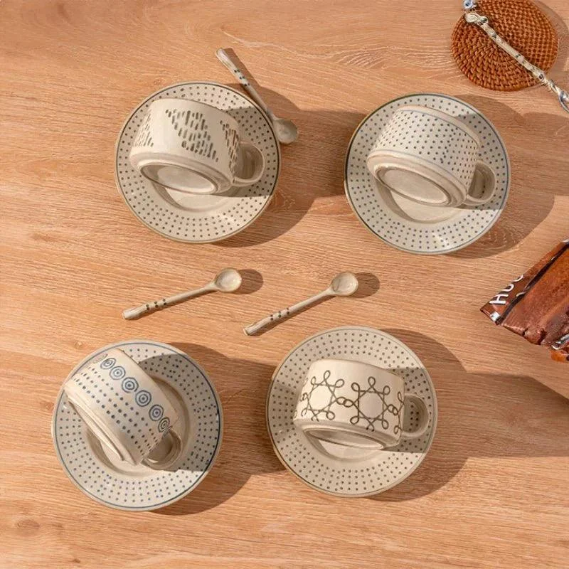 vintage-coarse-pottery-coffee-cup-saucer-set-357416 Vintage Coarse Pottery Coffee Cup Saucer Set 357416