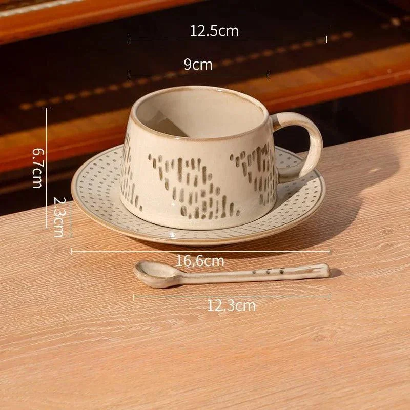 vintage-coarse-pottery-coffee-cup-saucer-set-385736 Vintage Coarse Pottery Coffee Cup Saucer Set 385736