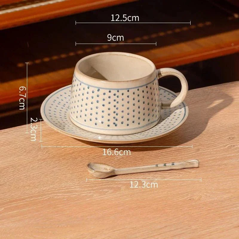 vintage-coarse-pottery-coffee-cup-saucer-set-453335 Vintage Coarse Pottery Coffee Cup Saucer Set 453335