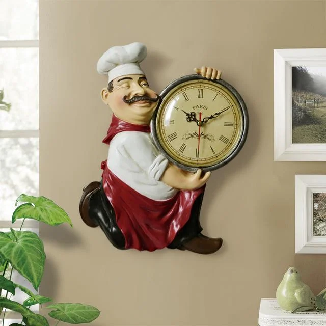 Vintage Italian Chef Wall Clock 910086