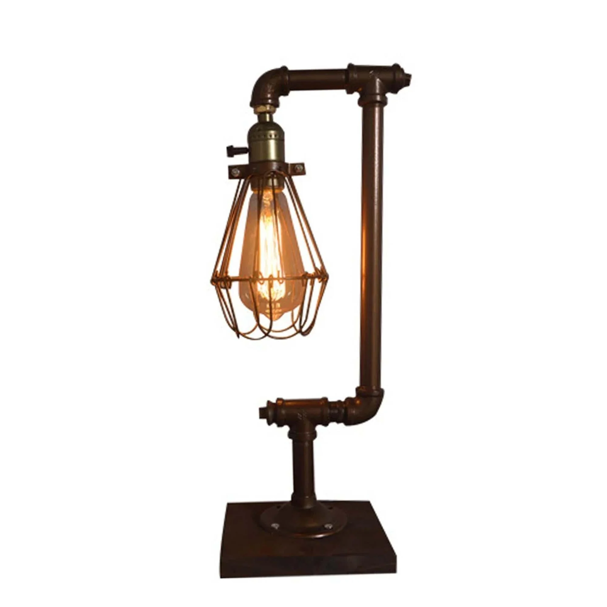 Vintageessence Metall Tischlampe Vintage Led Tischlampe Schwarz Messing Silber Bronze Xluminia 7