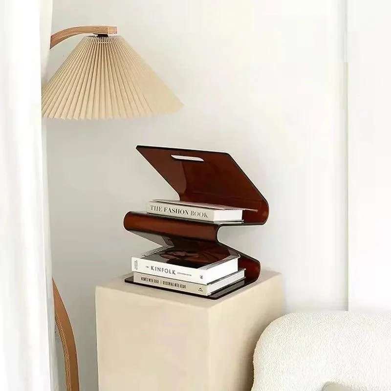 w-shape-wavey-acrylic-magazine-stand-735079 W Shape Wavey Acrylic Magazine Stand 735079