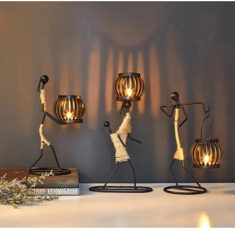 Wickedafstore Handmade Figurines Metal Candlesticks 18517871919253