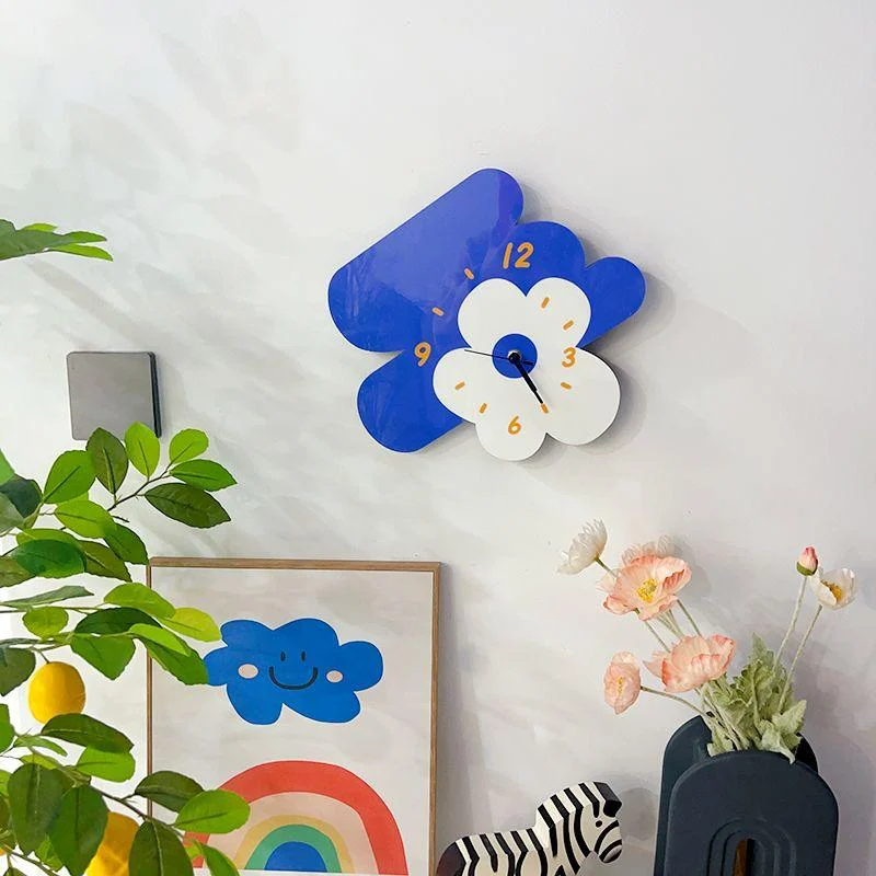 wooden-cartoon-art-flower-wall-clock-274833 Wooden Cartoon Art Flower Wall Clock 274833