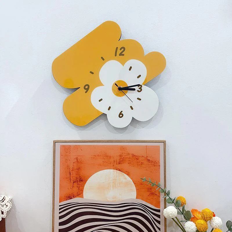 wooden-cartoon-art-flower-wall-clock-717747 Wooden Cartoon Art Flower Wall Clock 717747