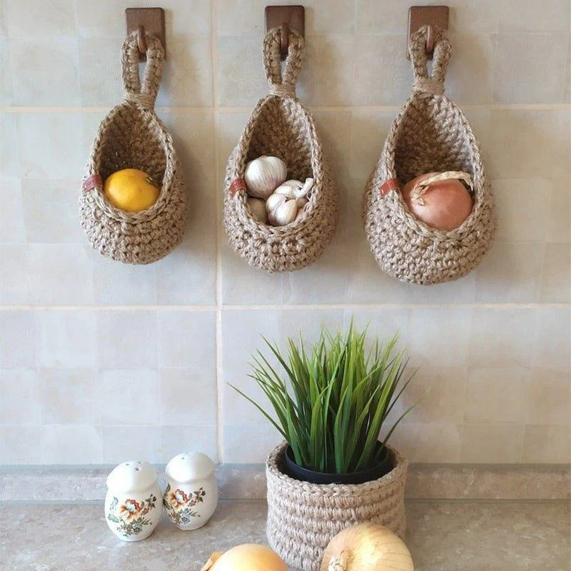 Woven Hanging Storage Baskets 312169