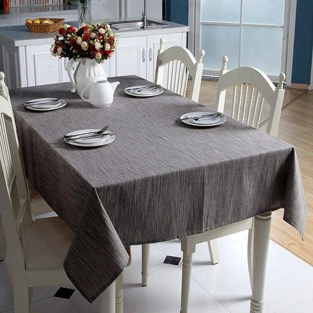 Woven Linen Tablecloth 490693