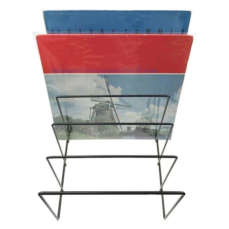 wrought-iron-book-record-storage-stand-934080 Wrought Iron Book Record Storage Stand 934080