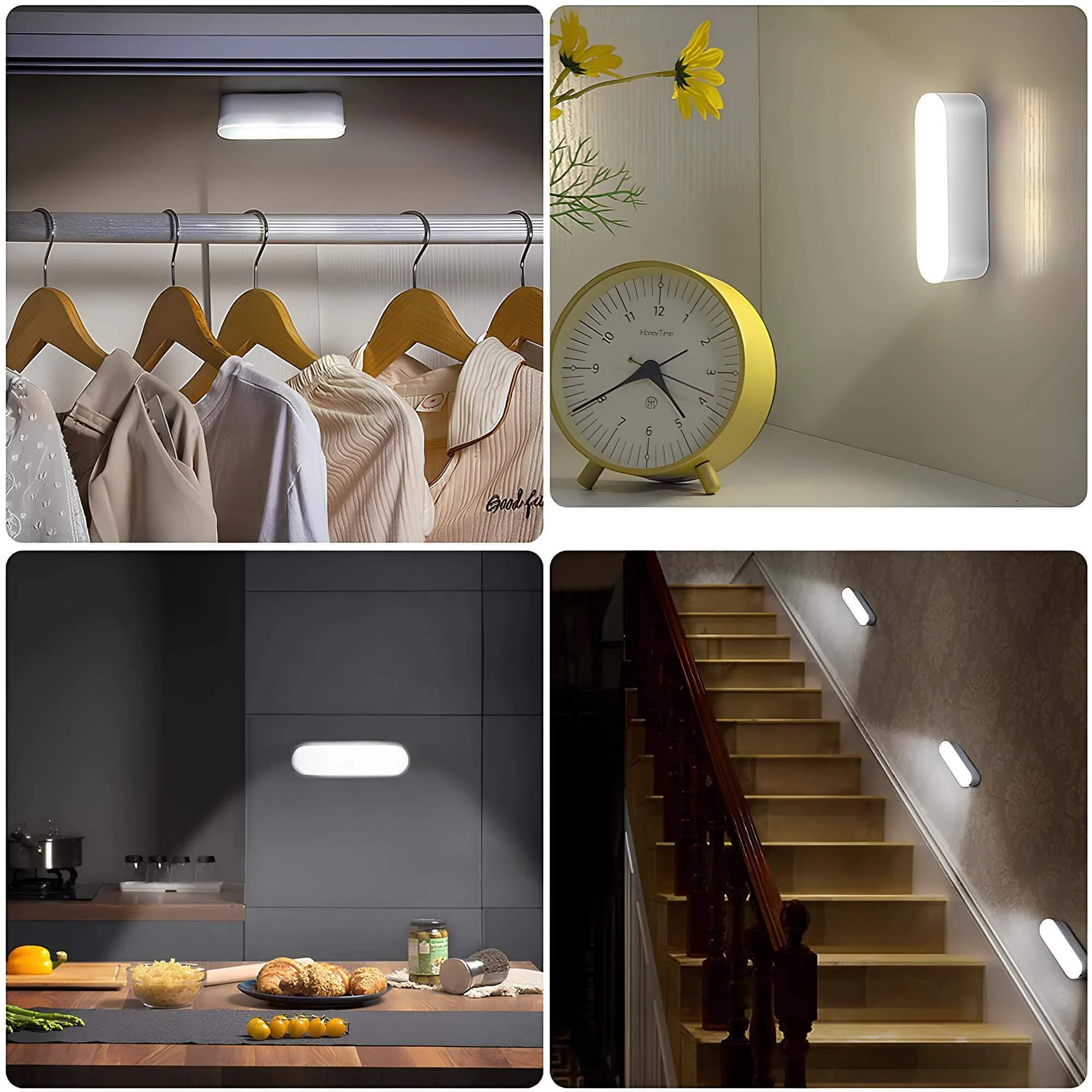 Xlumina Led Usb Aufladbare Drahtlose Bewegungsmelder Wandlampe Energiesparend Kabellos Flexibel 7