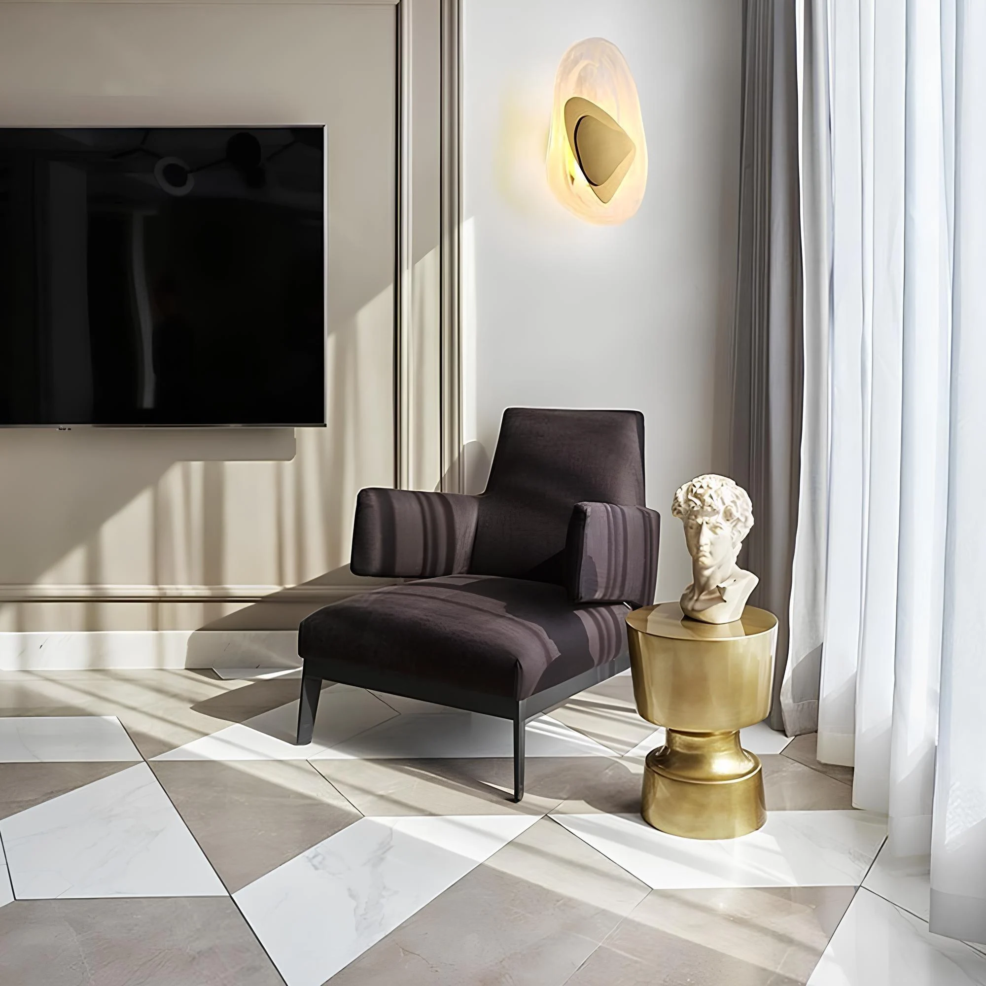 Xlumina Moderne Kristall Wandlampe Wohnzimmer Elegant Beleuchtung Luxus Design 6