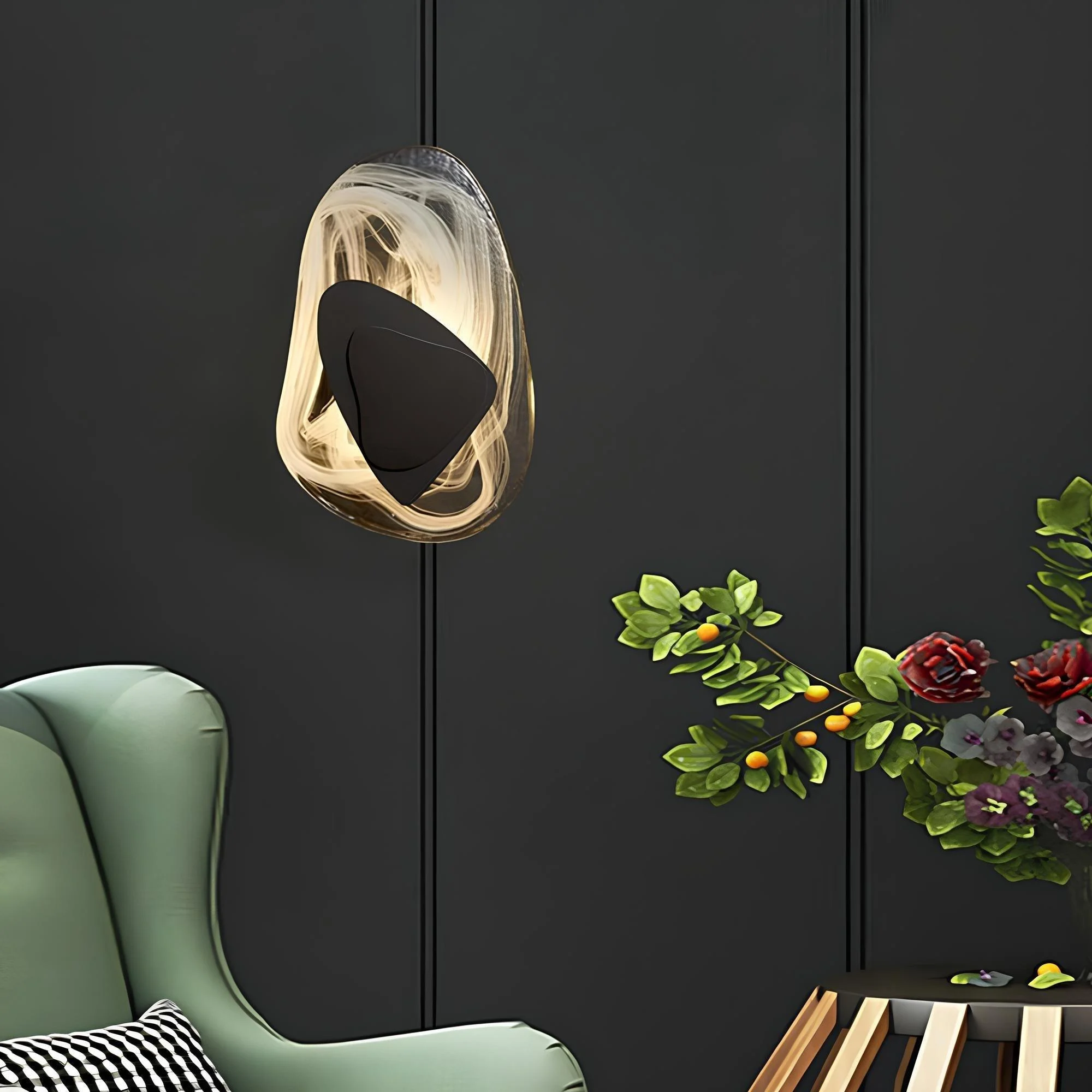Xlumina Moderne Kristall Wandlampe Wohnzimmer Elegant Beleuchtung Luxus Design 7