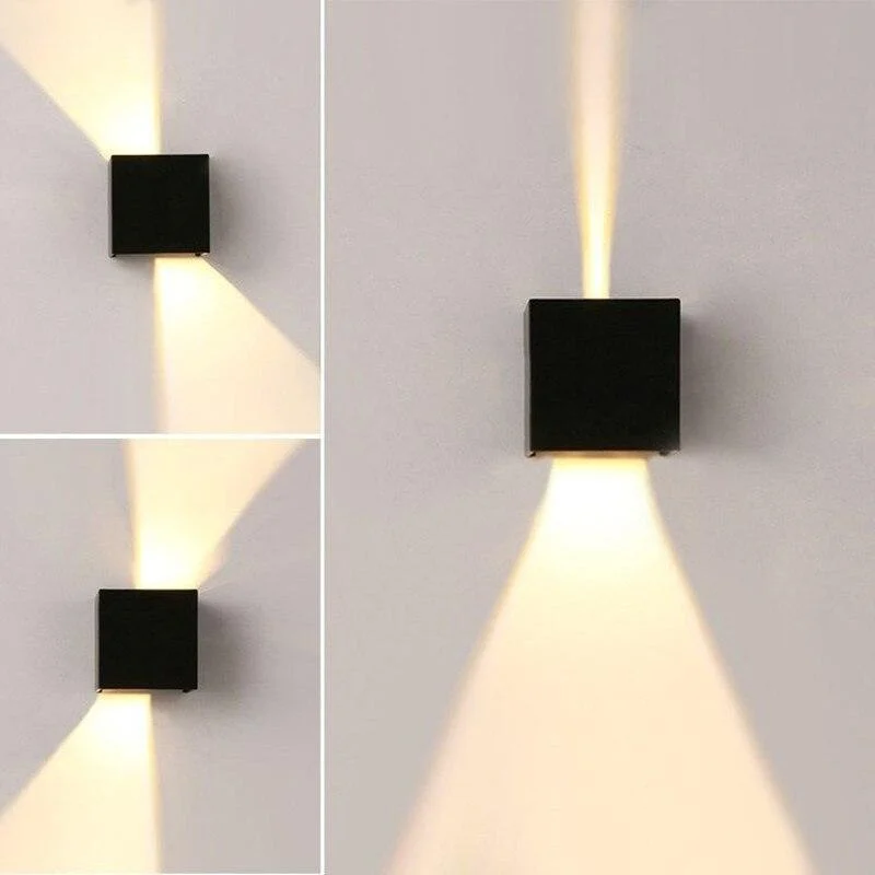 Yptvled Wall Lamp Aluminum Outdoor Ip65 Waterproof Up Down Wall Light For Home Stair Bedroom Bedside