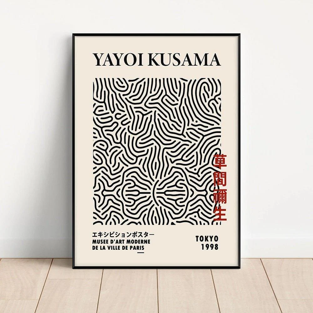 yayoi-kusama-abstract-line-dots-canvas-poster-630406 Yayoi Kusama Abstract Line Dots Canvas Poster 630406