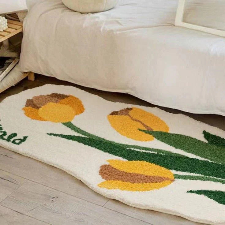 yellow-tulips-rug-patchandbagel-165964 Yellow Tulips Rug Patchandbagel 165964